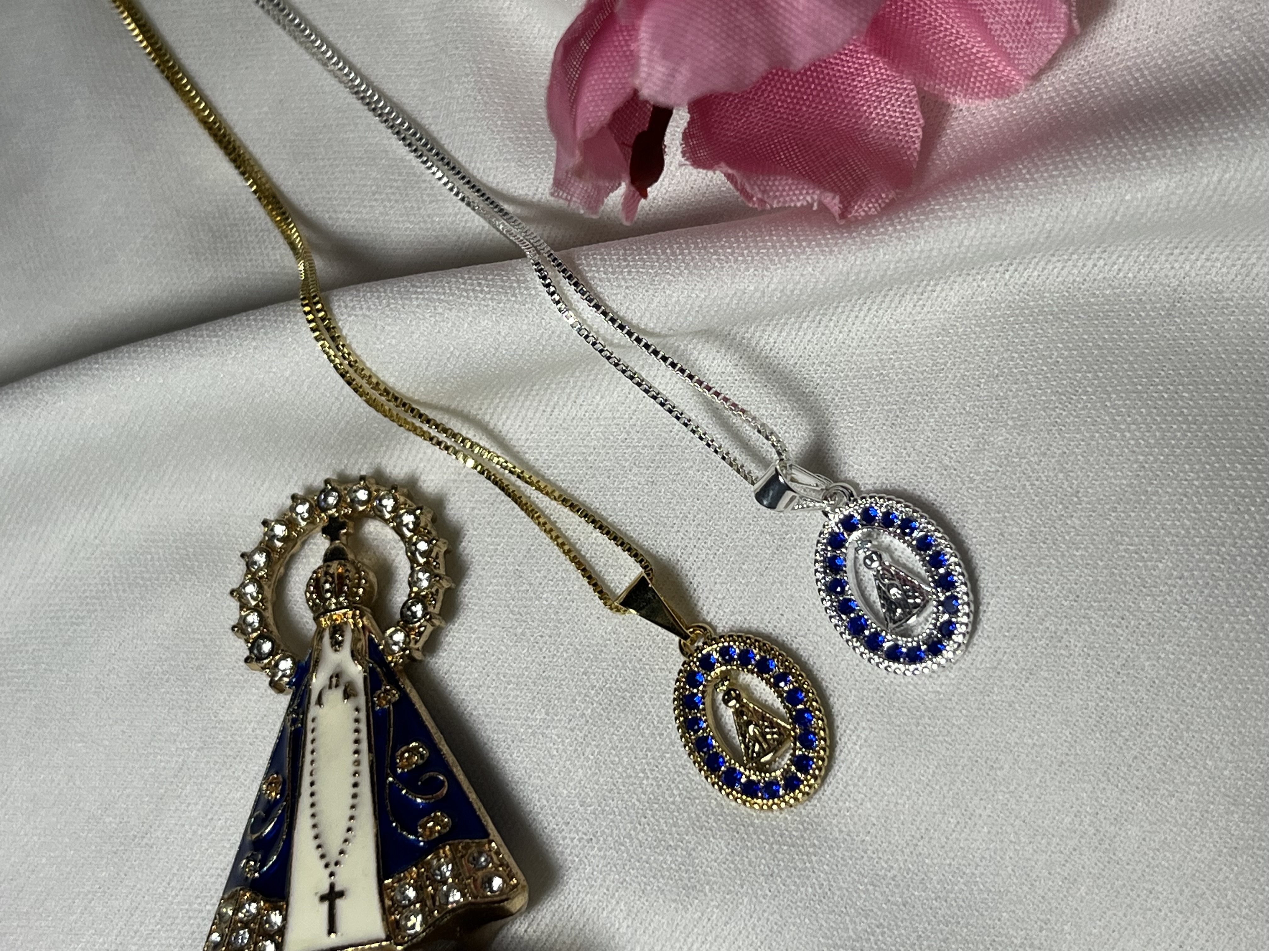 Colar Cravejado Nossa Senhora Aparecida